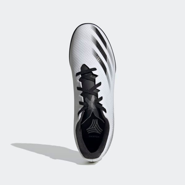 adidas X Ghosted .4 TF Inflight - Footwear White/Core Black/Silver Metallic