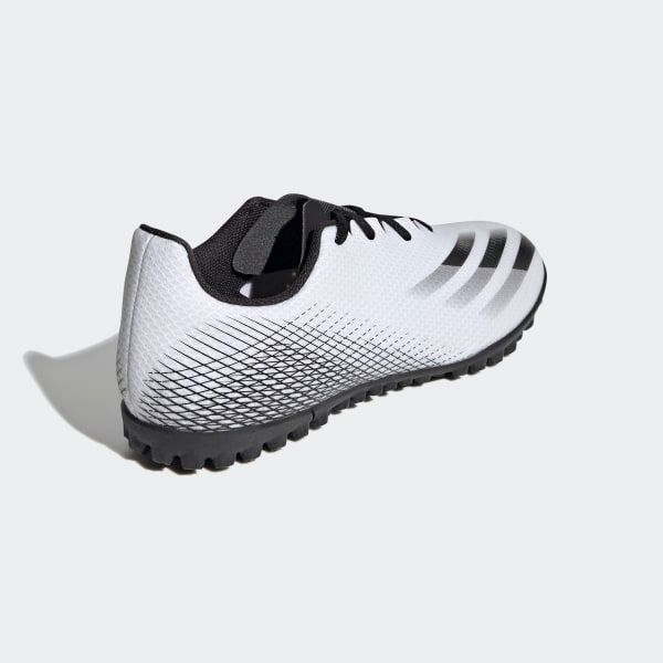 adidas X Ghosted .4 TF Inflight - Footwear White/Core Black/Silver Metallic