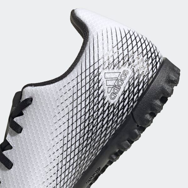 adidas X Ghosted .4 TF Inflight - Footwear White/Core Black/Silver Metallic