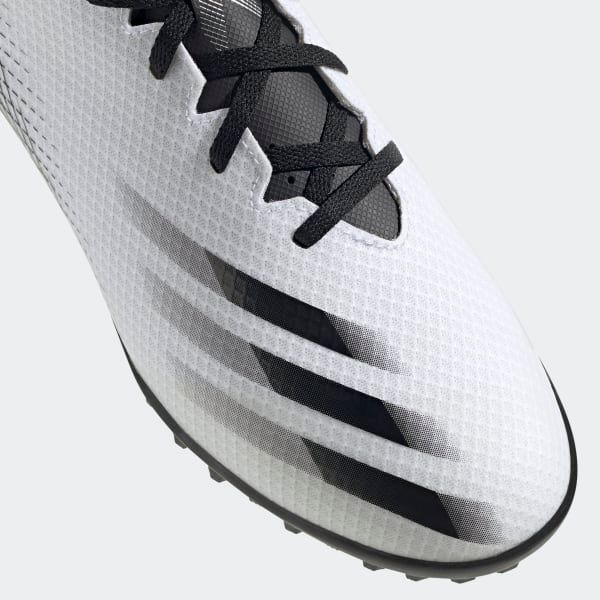 adidas X Ghosted .4 TF Inflight - Footwear White/Core Black/Silver Metallic