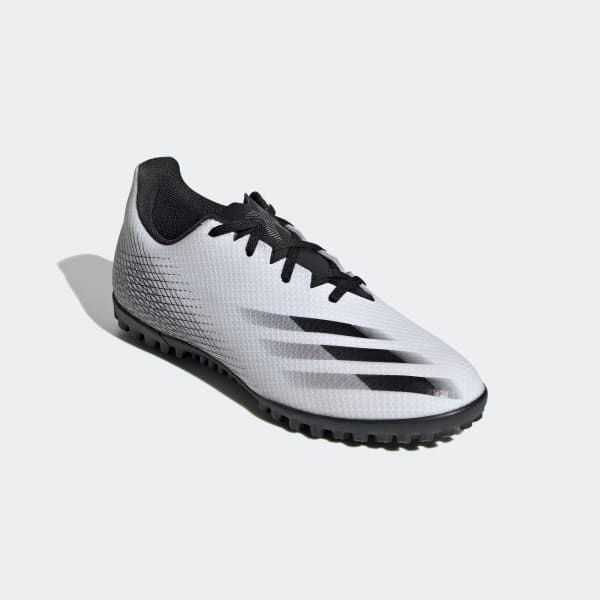 adidas X Ghosted .4 TF Inflight - Footwear White/Core Black/Silver Metallic