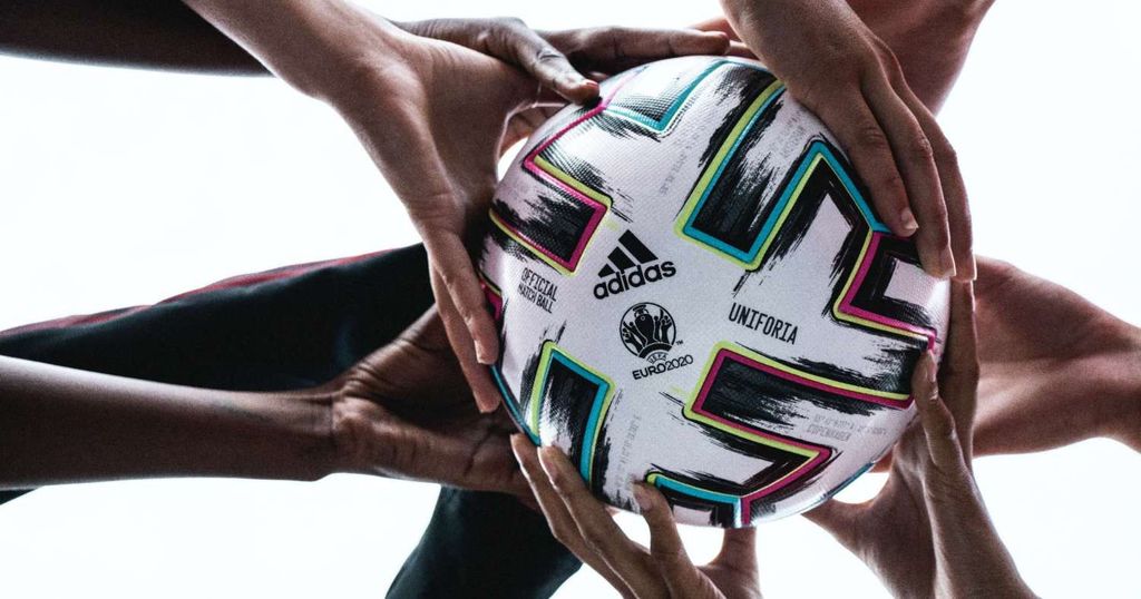 Adidas Football Uniforia Pro EURO 2020 - White/Black/Signal Green/Bright Cyan