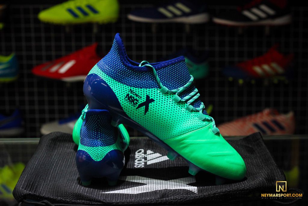 adidas X 17.1 FG LEATHER Deadly Strike - Aero Green/Unity Ink/Hi-Res Green