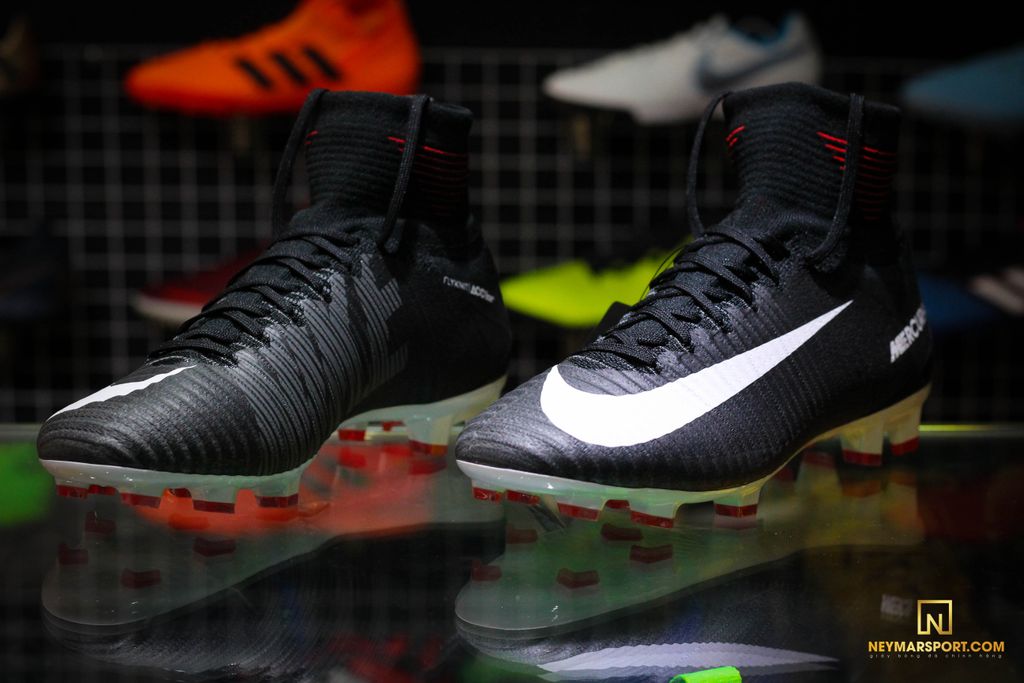 Nike Mercurial Superfly V FG Pitch Dark - Black/White/University Red