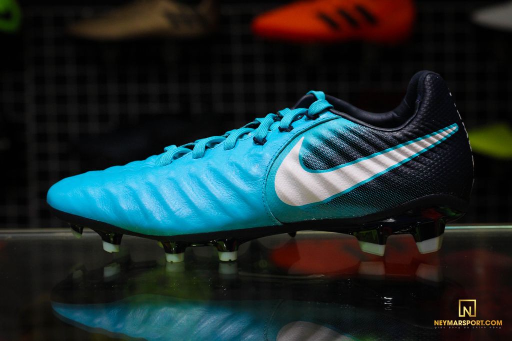 Nike Tiempo Legend 7 Jr FG ice - Gamma Blue/White/Obsidian/Glacier Blue