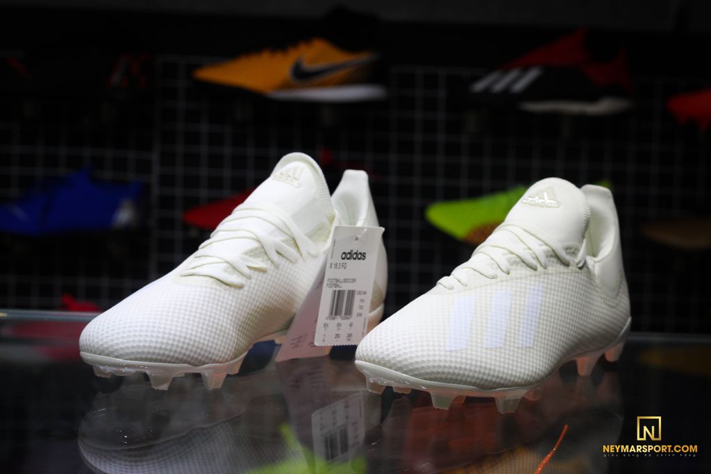 adidas X 18.3 FG Spectral Mode - Off White/Core Black Kids