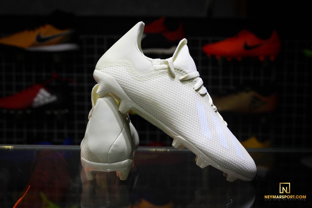 adidas X 18.3 FG Spectral Mode - Off White/Core Black Kids