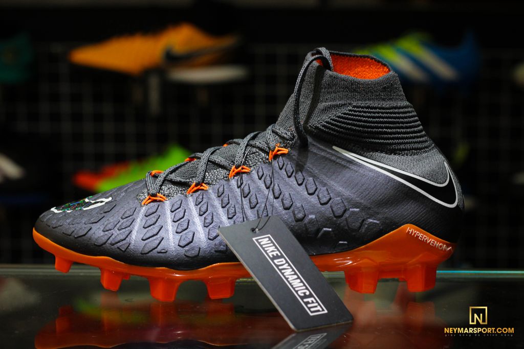Nike Hypervenom Phantom 3 Elite DF FG Jr Fast AF – Dark Grey/Total Orange