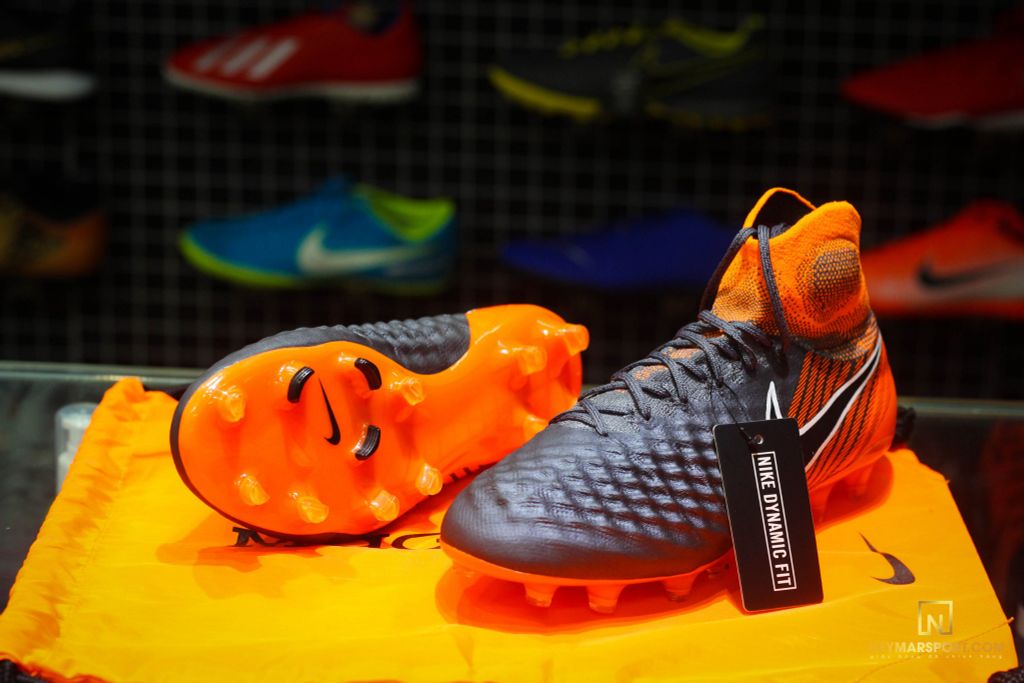 Nike Magista Obra 2 Elite DF FG Fast AF - Dark Grey/Black/Total Orange