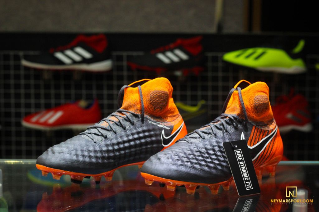 Nike Magista Obra 2 Elite DF FG Fast AF - Dark Grey/Black/Total Orange