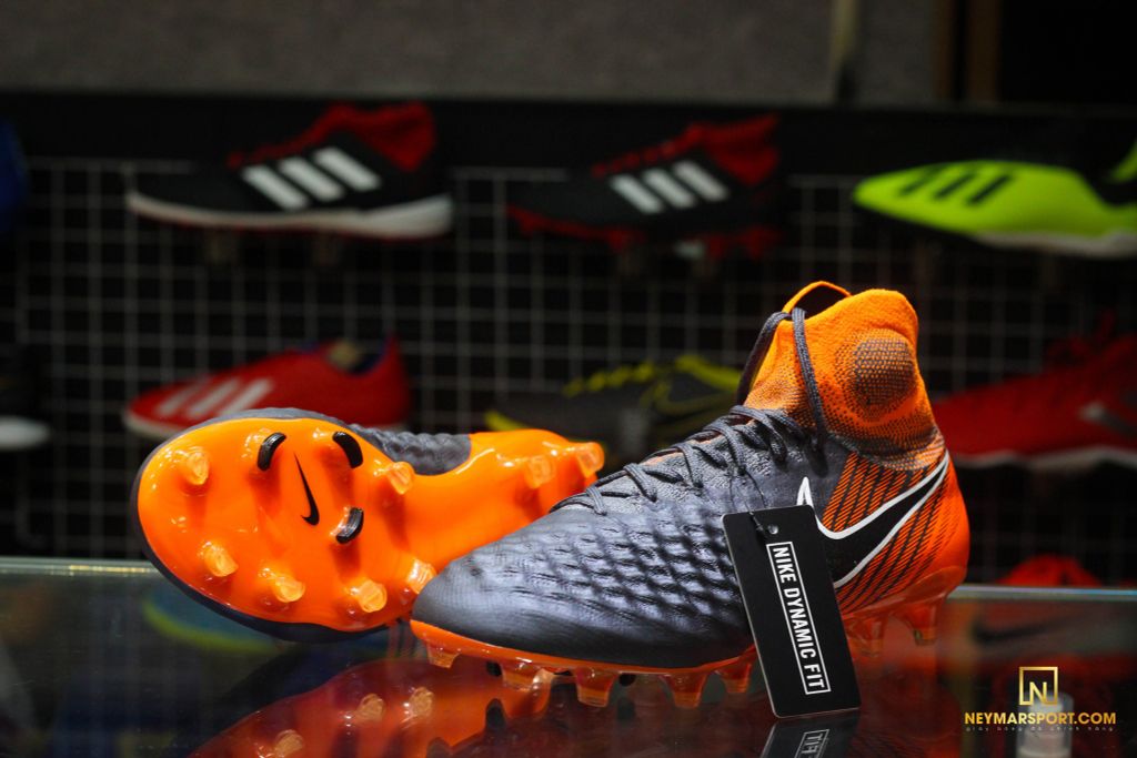 Nike Magista Obra 2 Elite DF FG Fast AF - Dark Grey/Black/Total Orange