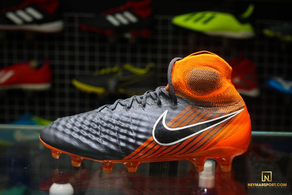 Nike Magista Obra 2 Elite DF FG Fast AF - Dark Grey/Black/Total Orange