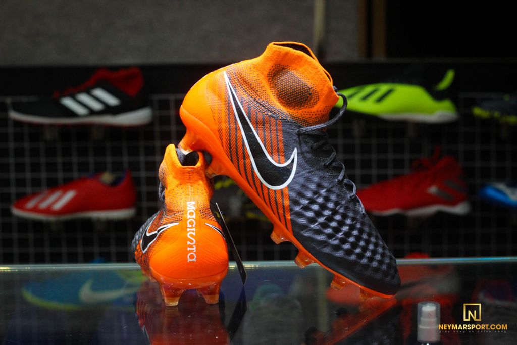Nike Magista Obra 2 Elite DF FG Fast AF - Dark Grey/Black/Total Orange