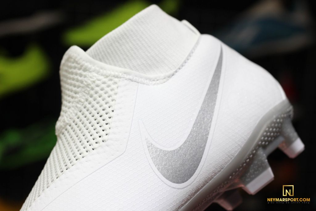 Nike Phantom Vision Academy DF MG Nuovo - White/Chrome/Metallic Silver