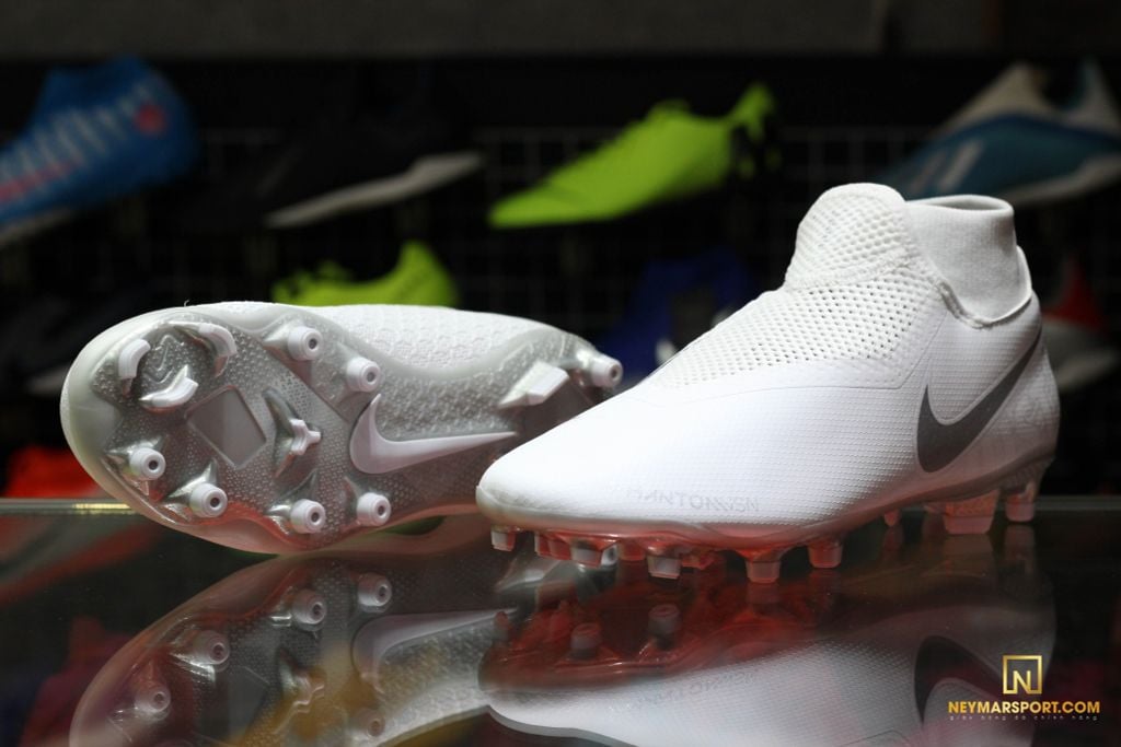 Nike Phantom Vision Academy DF MG Nuovo - White/Chrome/Metallic Silver