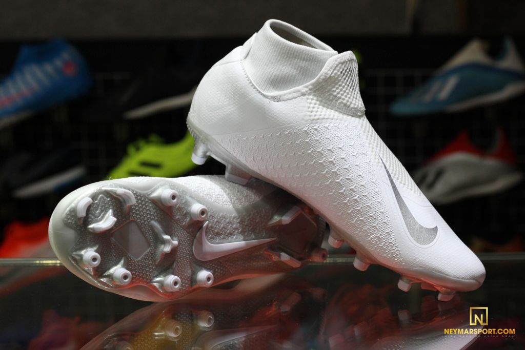 Nike Phantom Vision Academy DF MG Nuovo - White/Chrome/Metallic Silver