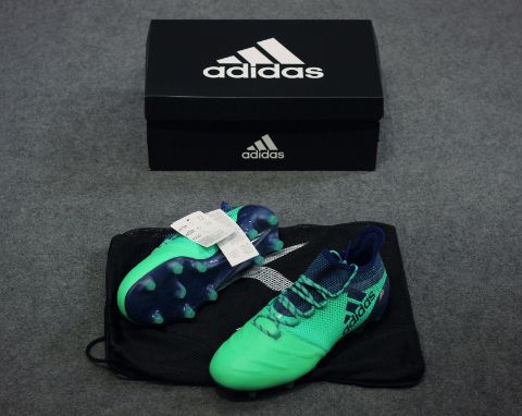 adidas X 17.1 FG LEATHER Deadly Strike - Aero Green/Unity Ink/Hi-Res Green