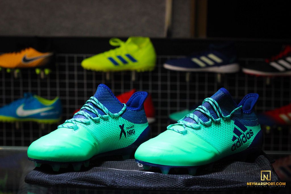 adidas X 17.1 FG LEATHER Deadly Strike - Aero Green/Unity Ink/Hi-Res Green
