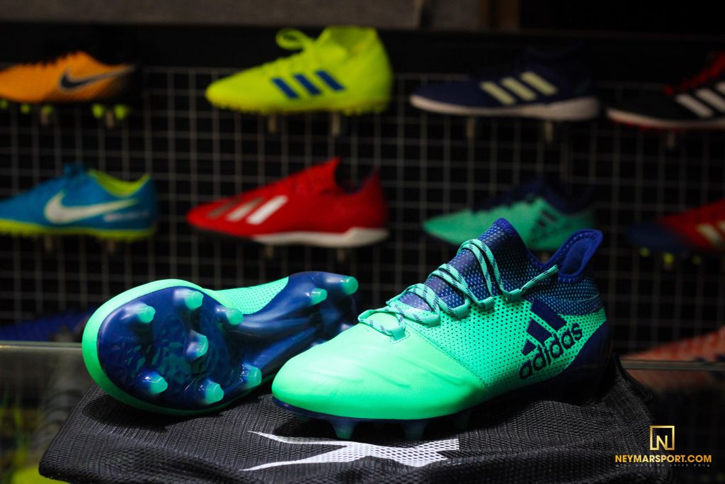 adidas X 17.1 FG LEATHER Deadly Strike - Aero Green/Unity Ink/Hi-Res Green
