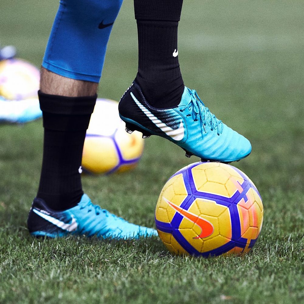 Nike Tiempo Legend 7 Jr FG ice - Gamma Blue/White/Obsidian/Glacier Blue