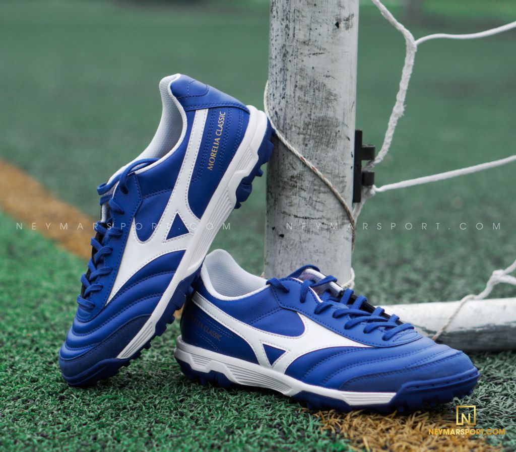 MIZUNO MORELIA SALA CLASSIC TF REACH BEYOND - REFLEX WHITE/BLUE