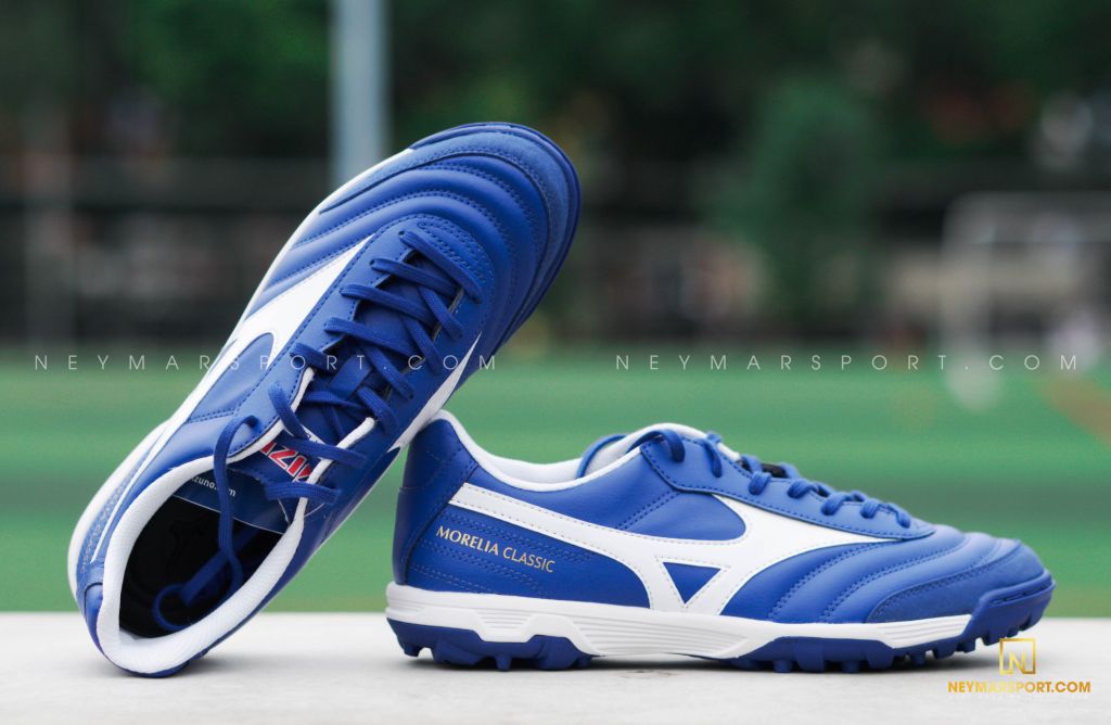 MIZUNO MORELIA SALA CLASSIC TF REACH BEYOND - REFLEX WHITE/BLUE