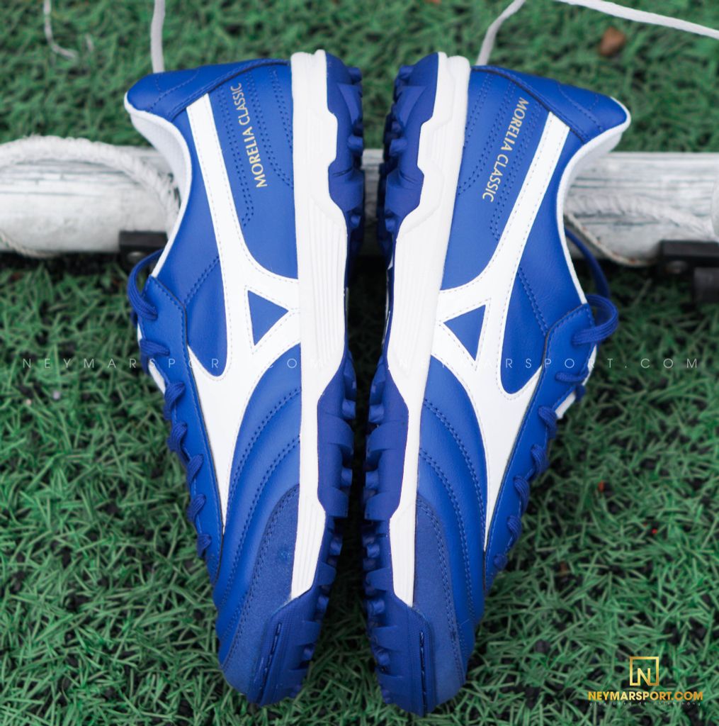 MIZUNO MORELIA SALA CLASSIC TF REACH BEYOND - REFLEX WHITE/BLUE