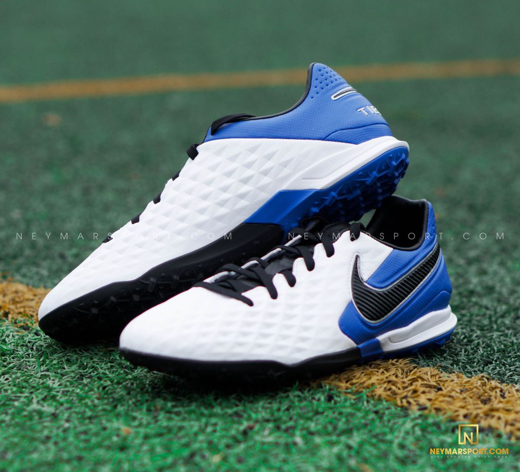 Nike Tiempo Legend 8 Pro TF Daybreak - White/Black/Hyper Royal/Metallic Silver
