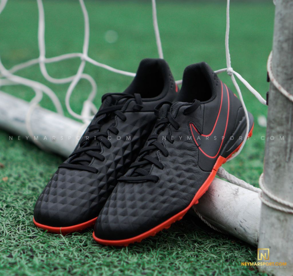 Nike Tiempo Legend 8 Academy TF Black X Chile Red - Black/Chile Red/Dark Smoke Grey