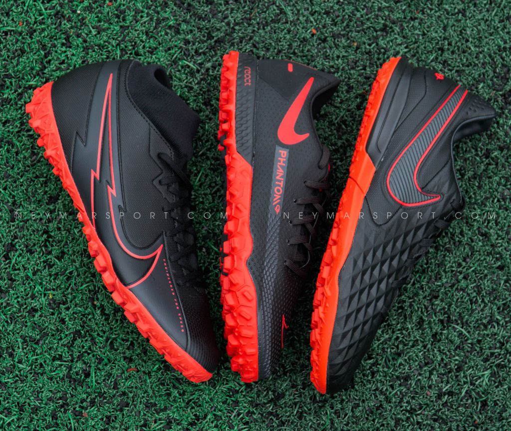 Nike Tiempo Legend 8 Pro TF Black X Chile Red - Black/Chile Red/Dark Smoke Grey