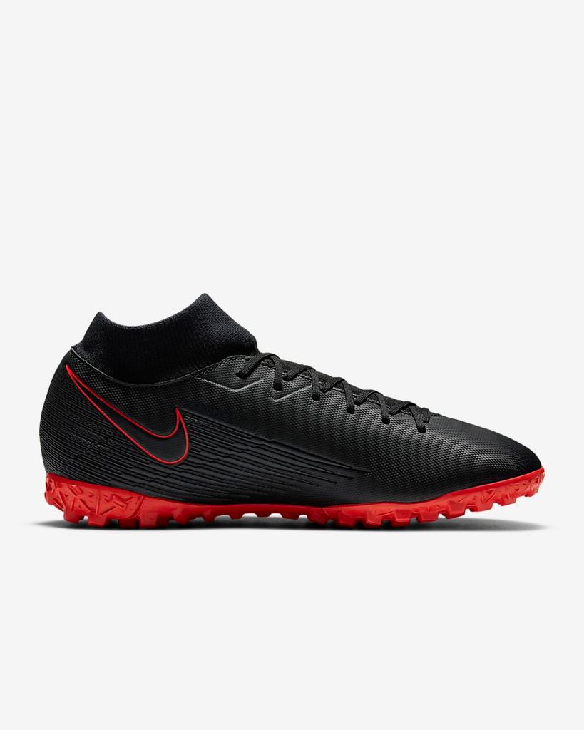 Nike Mercurial Superfly 7 Academy TF Black X Chile Red - Black/Chile Red/Dark Smoke Grey