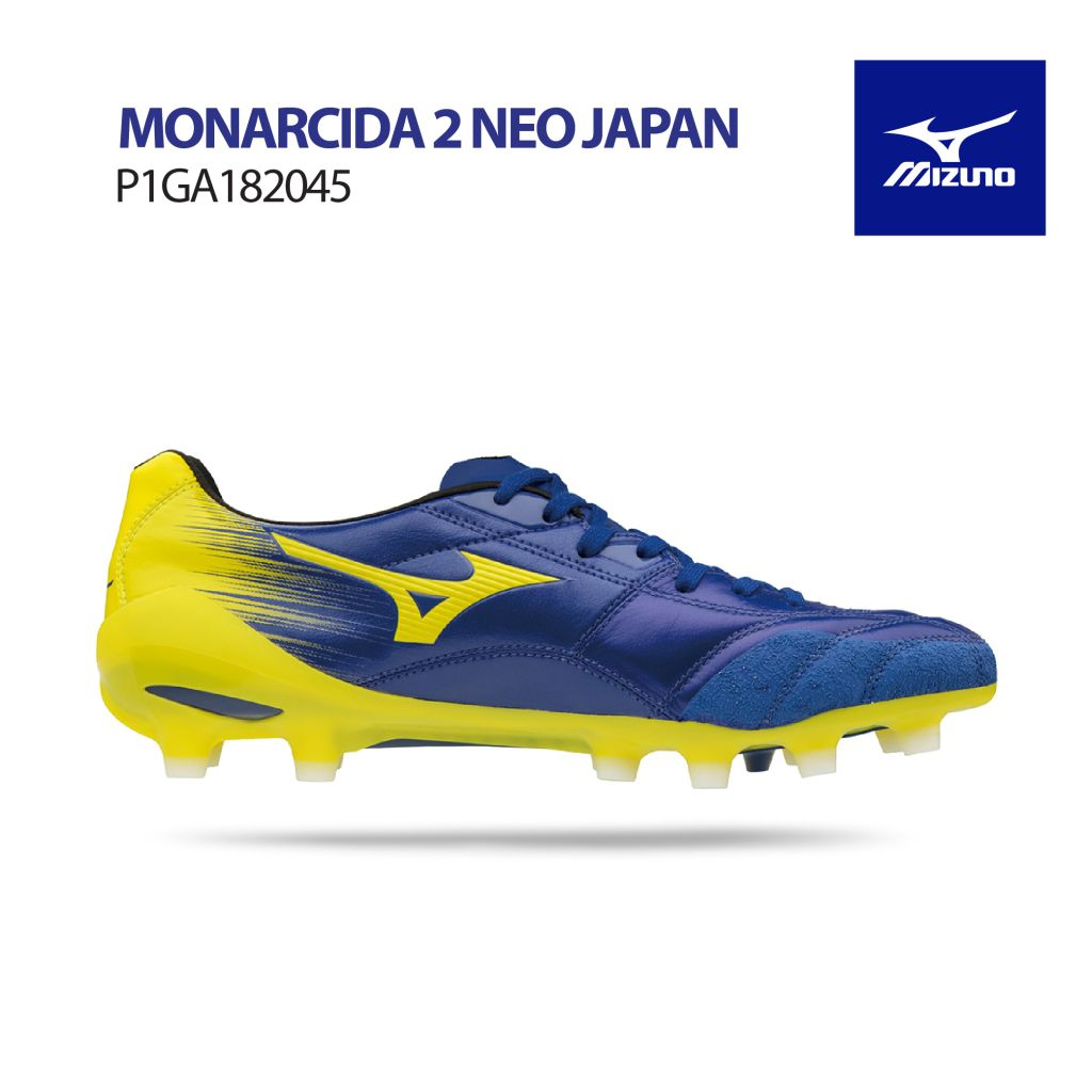 MIZUNO MONARCIDA 2 NEO FG MADE IN JAPAN - BLUE/YELLOW