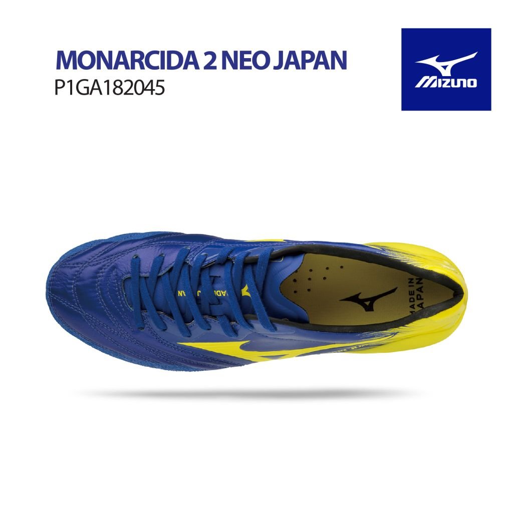 MIZUNO MONARCIDA 2 NEO FG MADE IN JAPAN - BLUE/YELLOW