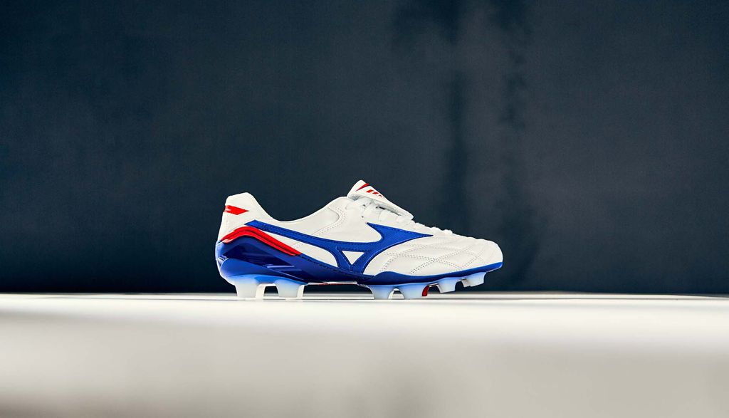 Mizuno Morelia Wave Made in Japan FG - White/Blue LIMITED EDITION PRE-ORDER