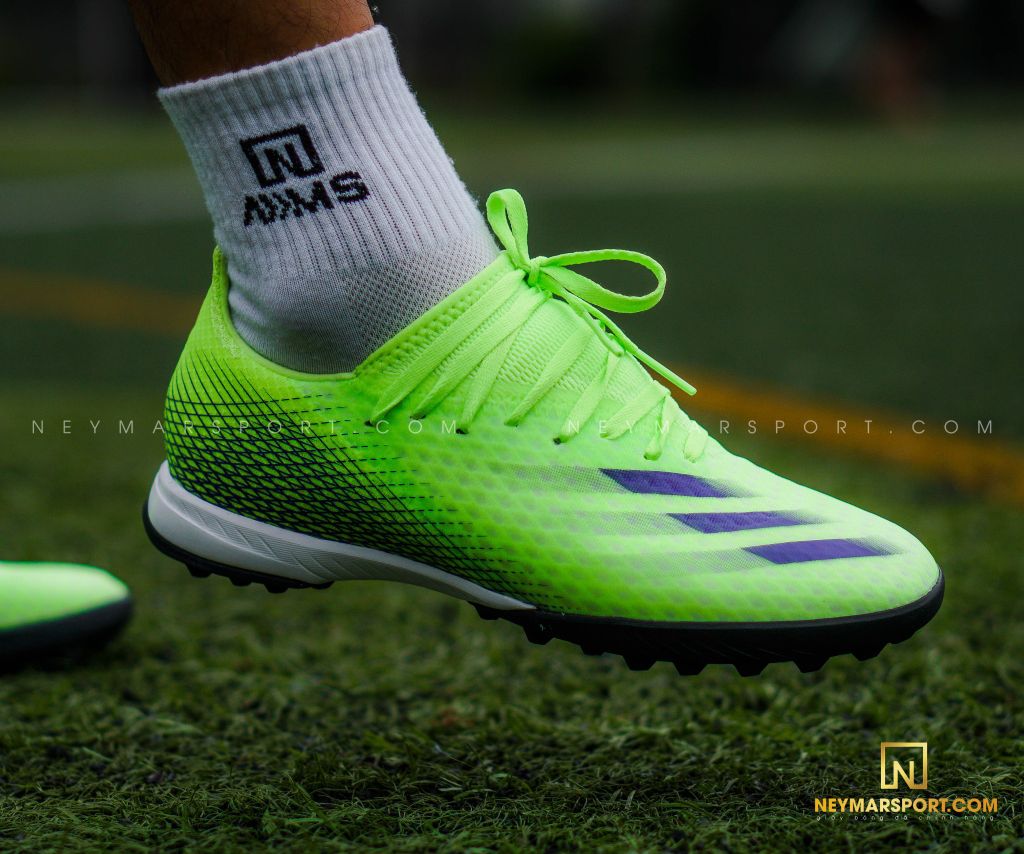 ADIDAS X GHOSTED .3 TF PRECISION TO BLUR - SIGNAL GREEN/ENERGY INK/BLACK
