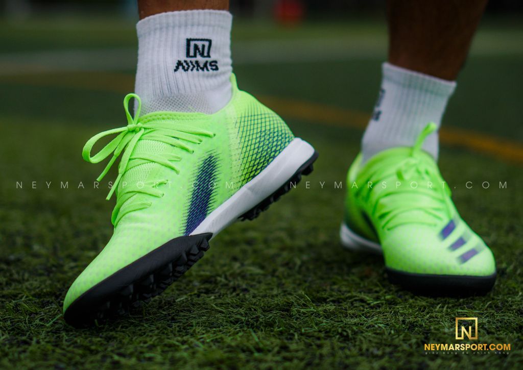 ADIDAS X GHOSTED .3 TF PRECISION TO BLUR - SIGNAL GREEN/ENERGY INK/BLACK
