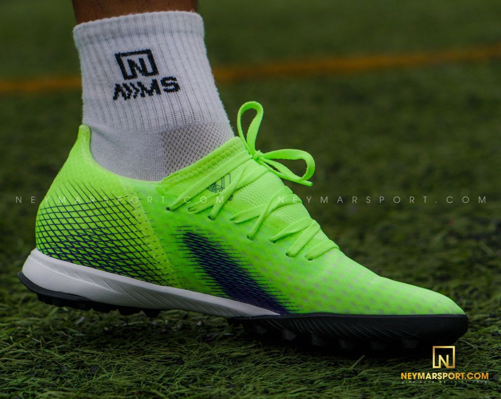 ADIDAS X GHOSTED .3 TF PRECISION TO BLUR - SIGNAL GREEN/ENERGY INK/BLACK