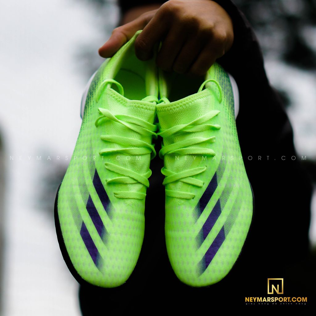 ADIDAS X GHOSTED .3 TF PRECISION TO BLUR - SIGNAL GREEN/ENERGY INK/BLACK