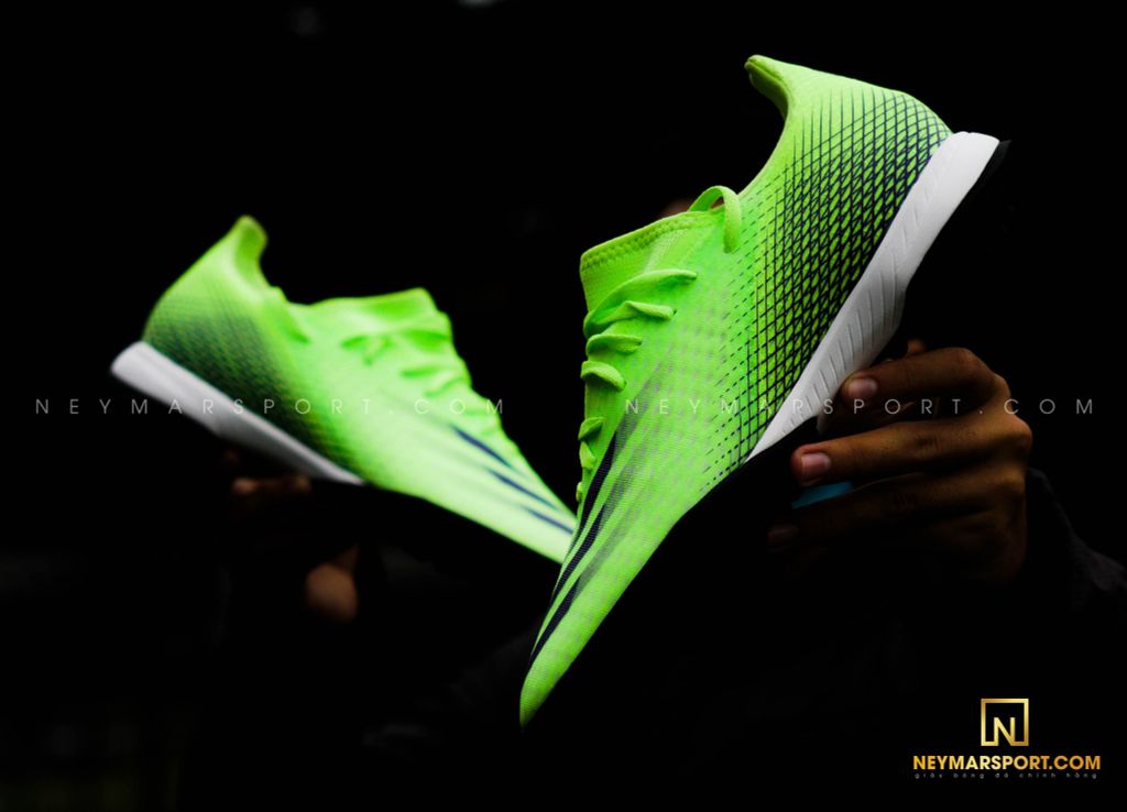 ADIDAS X GHOSTED .3 TF PRECISION TO BLUR - SIGNAL GREEN/ENERGY INK/BLACK