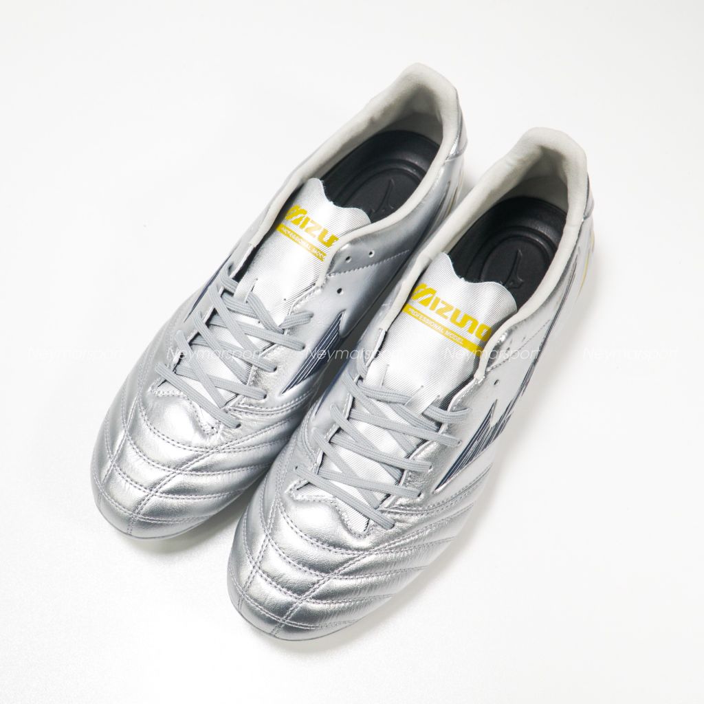 Giày đá bóng Mizuno Morelia Neo IV Pro FG Platinum Silver - Galaxy Silver/Cool Gray P1GA253404
