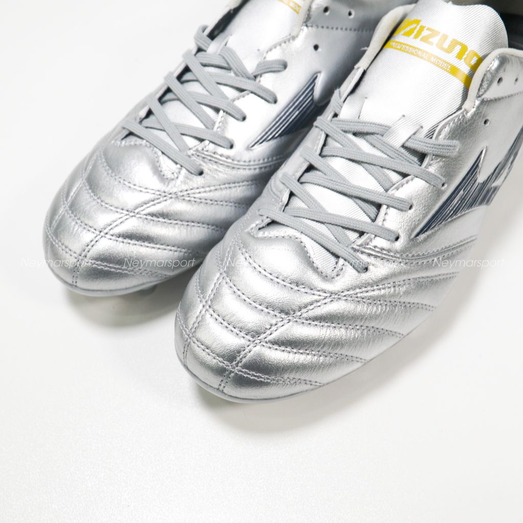 Giày đá bóng Mizuno Monarcida Neo III Select FG Platinum Silver - Galaxy Silver/Cool Gray P1GA252504