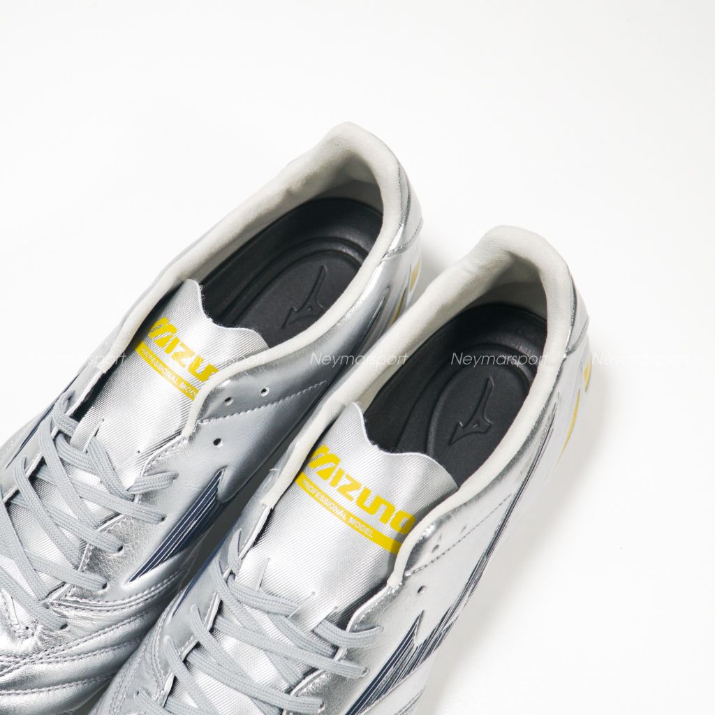 Giày đá bóng Mizuno Morelia Neo IV Pro FG Platinum Silver - Galaxy Silver/Cool Gray P1GA253404
