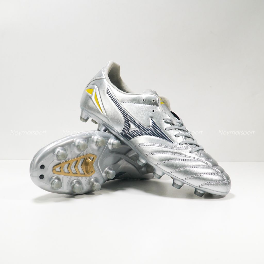 Giày đá bóng Mizuno Morelia Neo IV Pro FG Platinum Silver - Galaxy Silver/Cool Gray P1GA253404