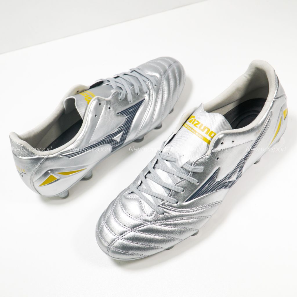 Giày đá bóng Mizuno Morelia Neo IV Pro FG Platinum Silver - Galaxy Silver/Cool Gray P1GA253404