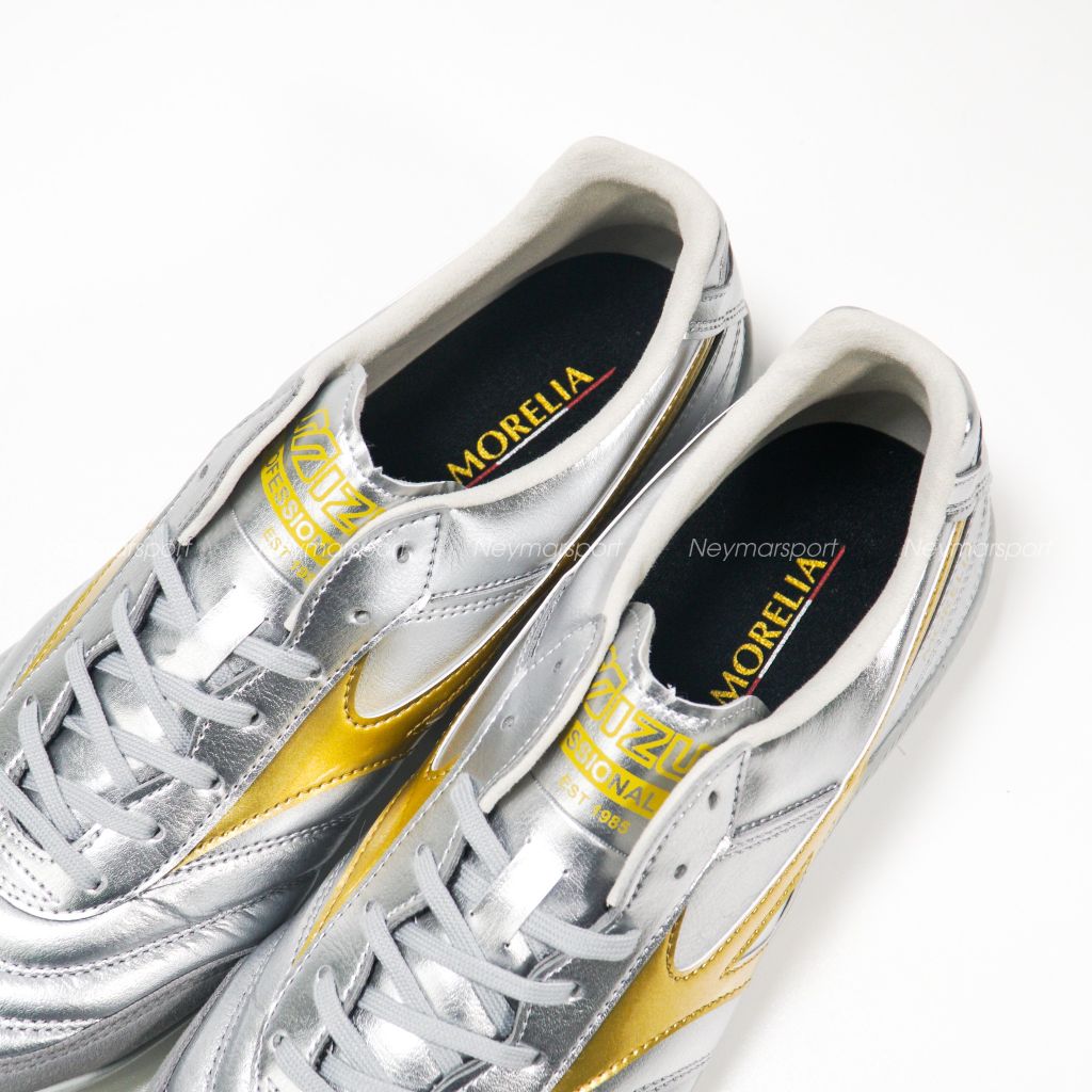 Giày đá bóng Mizuno Morelia Sala Elite AS TF Platinum Silver - Galaxy Silver/Cool Gray Q1GB251204