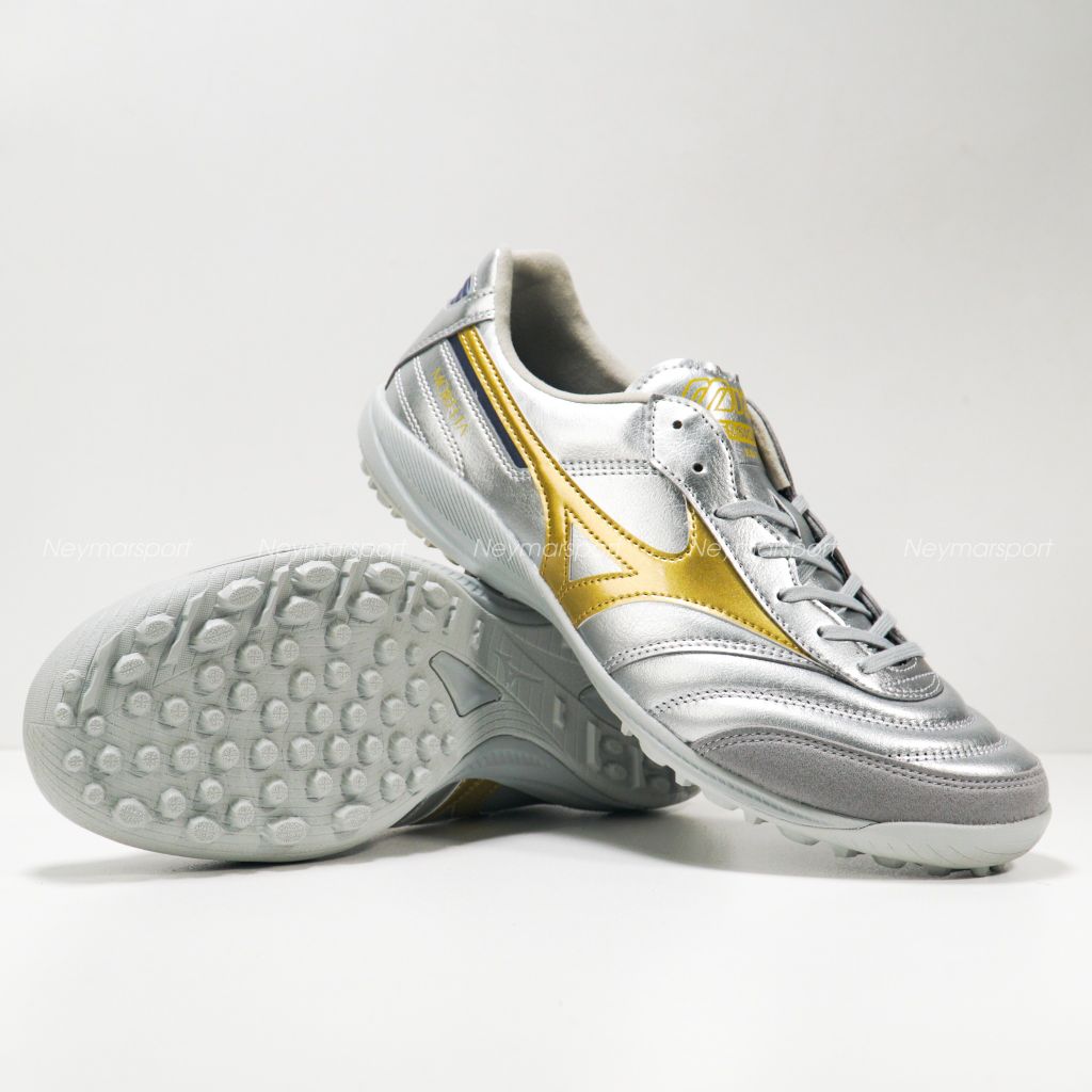 Giày đá bóng Mizuno Morelia Sala Elite AS TF Platinum Silver - Galaxy Silver/Cool Gray Q1GB251204