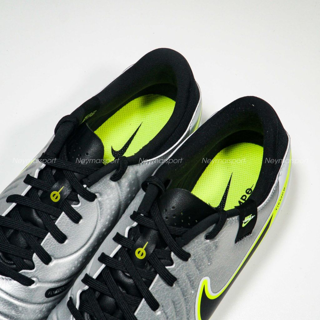 Giày đá bóng Nike Tiempo Legend 10 Academy MG Mad Voltage - Metallic Silver/Black/Volt DV4337-001