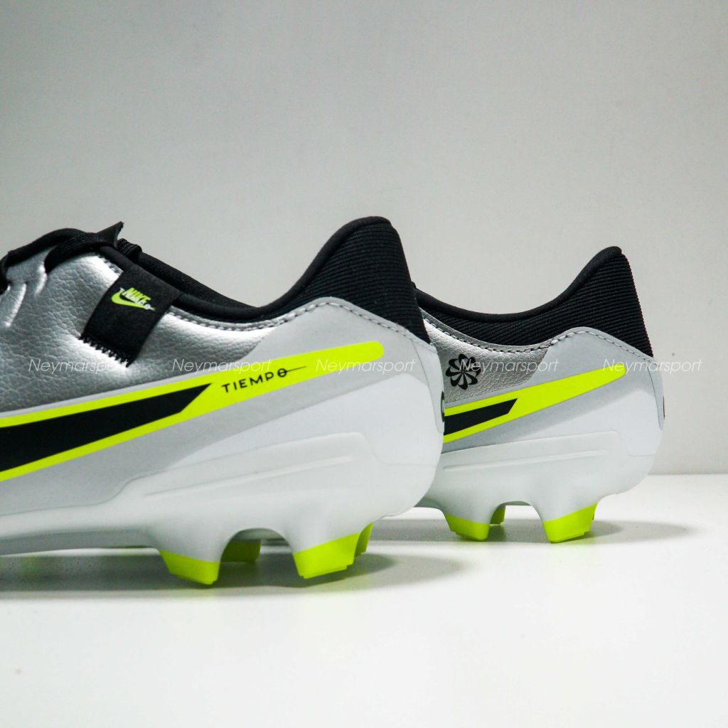 Giày đá bóng Nike Tiempo Legend 10 Academy MG Mad Voltage - Metallic Silver/Black/Volt DV4337-001