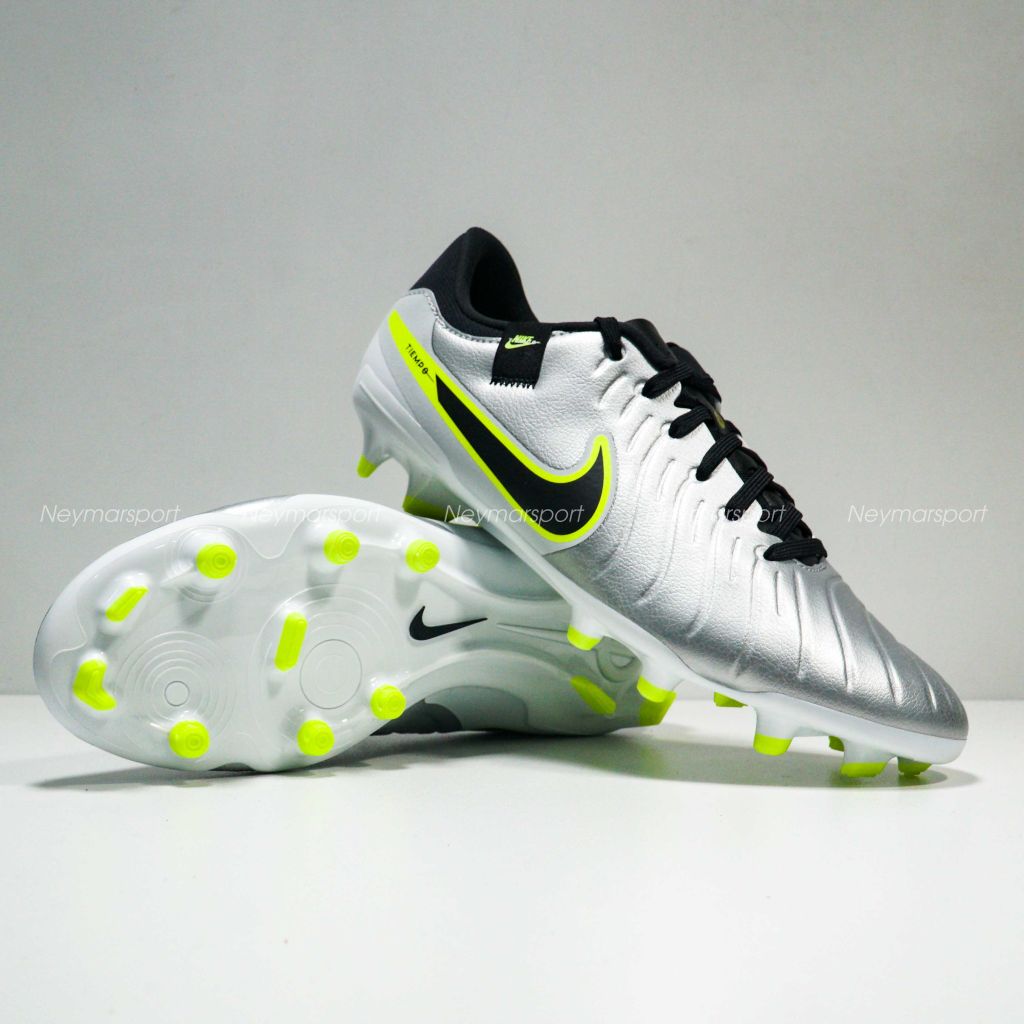 Giày đá bóng Nike Tiempo Legend 10 Academy MG Mad Voltage - Metallic Silver/Black/Volt DV4337-001