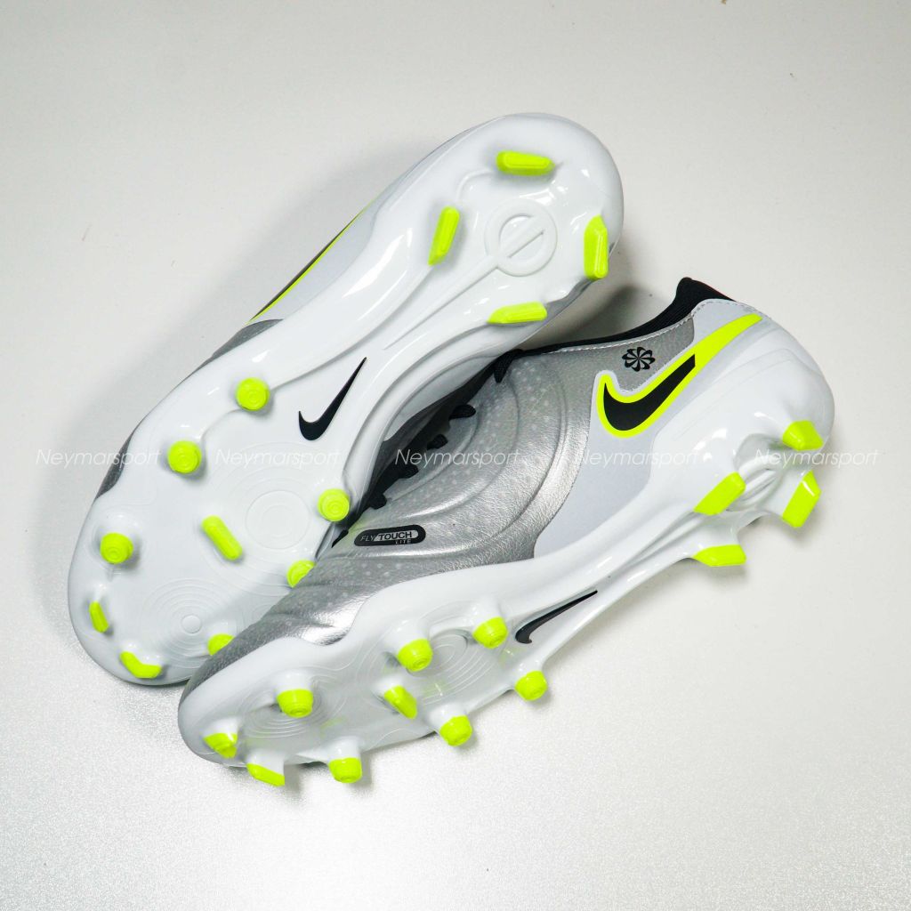 Giày đá bóng Nike Tiempo Legend 10 Academy MG Mad Voltage - Metallic Silver/Black/Volt DV4337-001